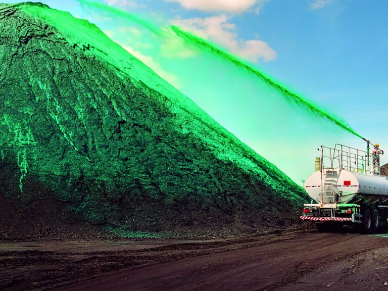 Produto inovador impede arraste de carvão pelo vento em siderúrgica