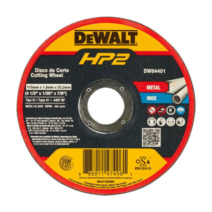 DEWALT - Discos Abrasivos de Corte HP2