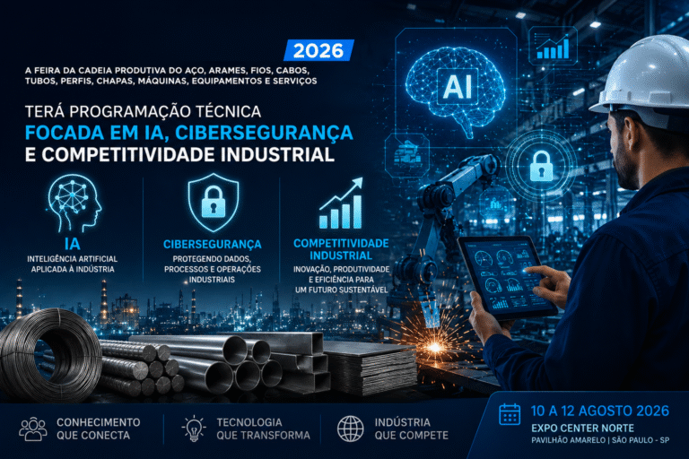 Latam Wire + Steel 2026 terá programação técnica focada em IA, cibersegurança e competitividade industrial